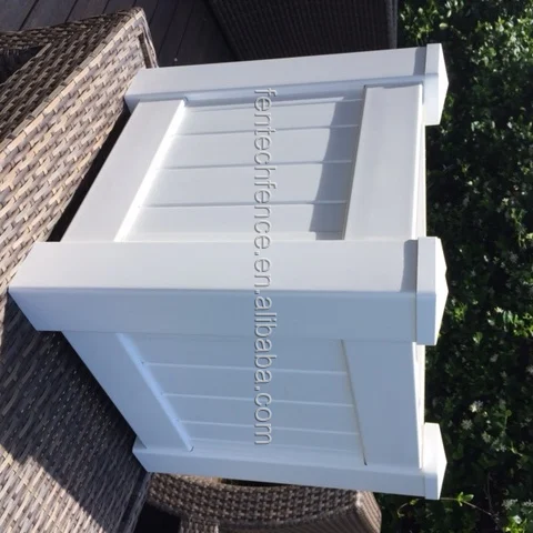 Fentech Pvc Outdoor Planter Garden Outdoor Indoor Plant Pot Used with Flower/green Plant Plastic 100% Pvc White Customized Size