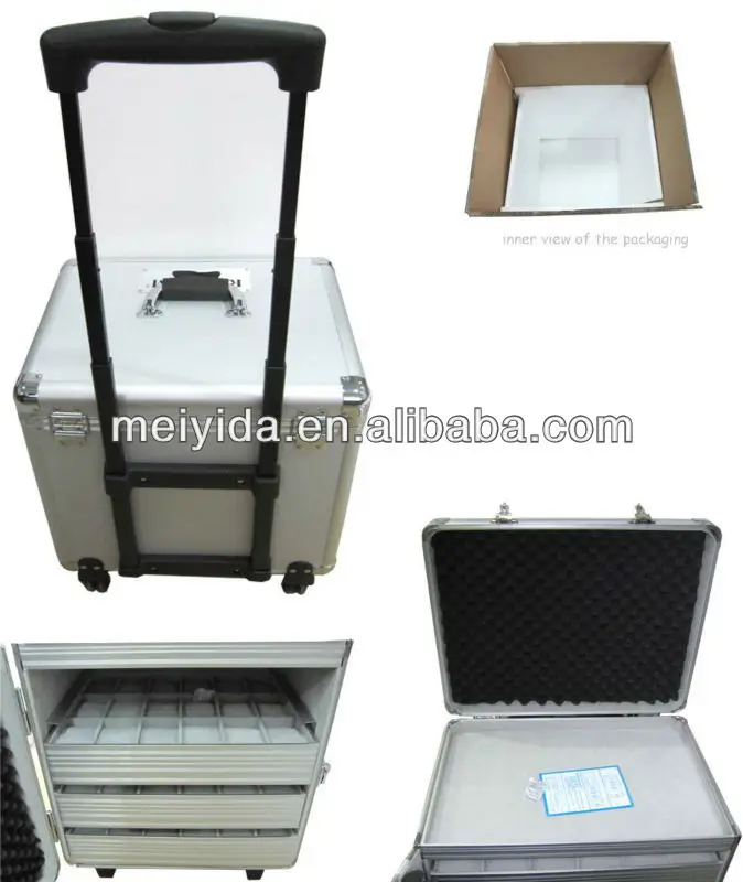 
Aluminum trolley case for watch 