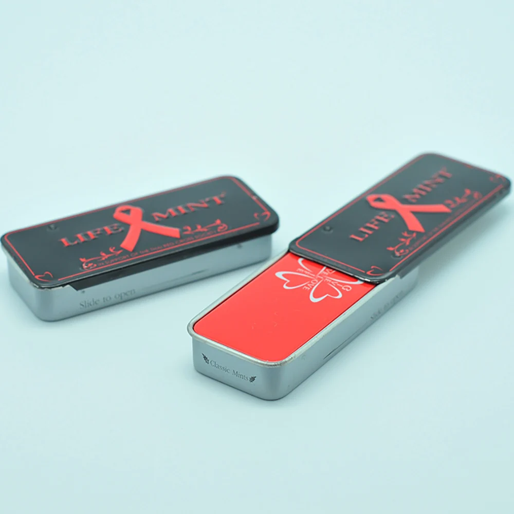 Wholesale sliding lid tin box tin case