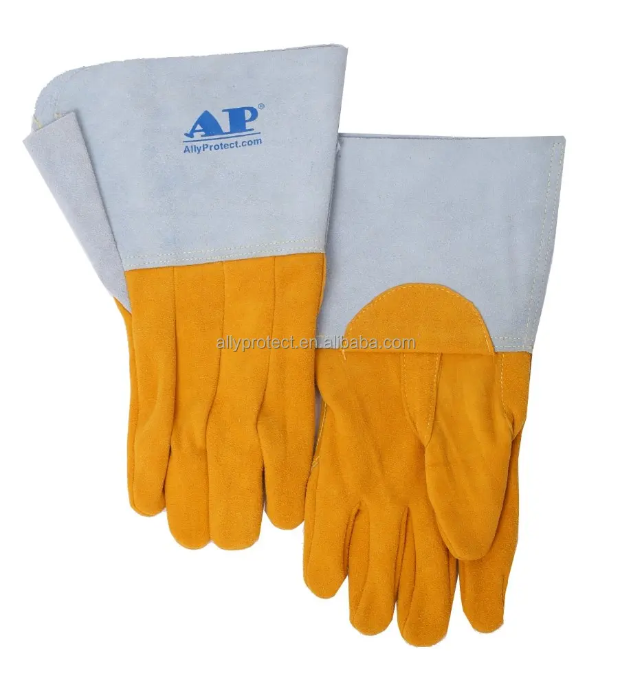 AP-1104 идеально деликатный баланс разделение оленьей кожи типа для сварки MIG/TIG и аргоновая Сварка перчатки безопасности