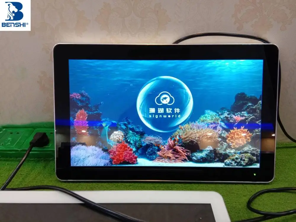 Commercial indoor led display advertising digital lcd 18.5 inch wall screens