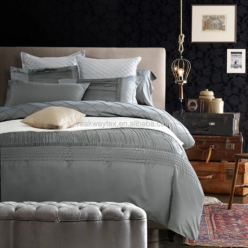 2017 newest style luxury wedding bed set dubai market King size bedding set