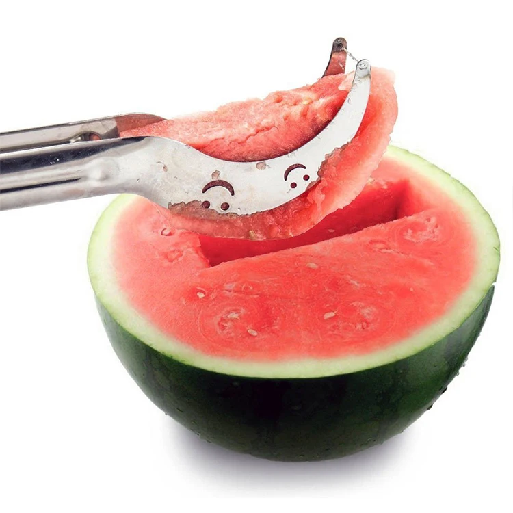 Watermelon Slicer Knife Genietti Cutter Corer Server Scoop Stainless Tool