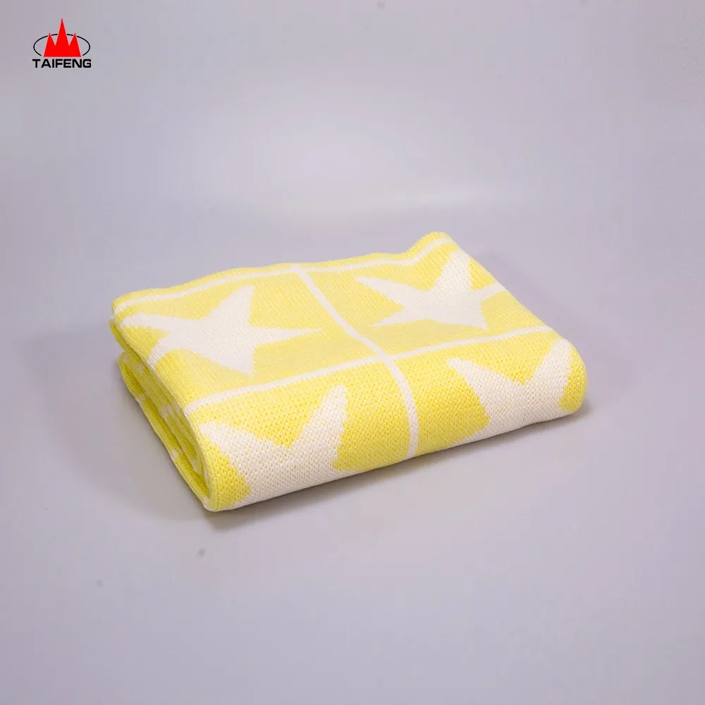 Hot sale baby blanket star design multi-colored