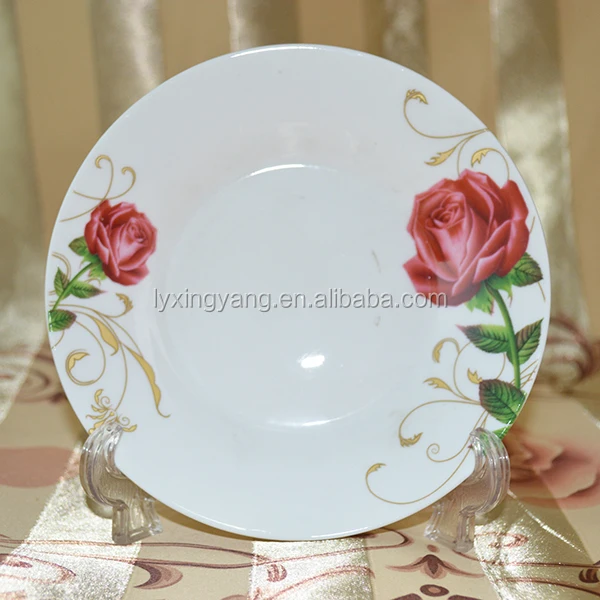 wholesale ceramic dishes/ceramic dinner plate/cermaic soup plate with full decoration/Sunn133Jenny