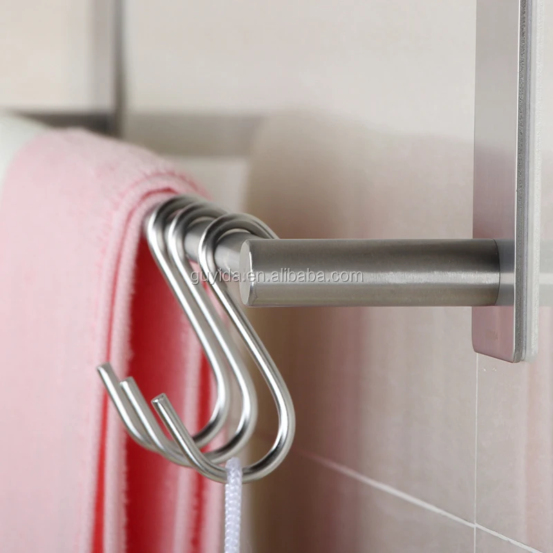 
No nail No drill Wall mounted stainless steel 304 bathroom towel racks 