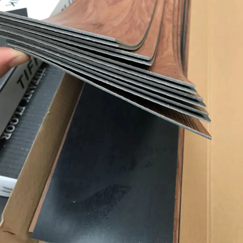 Apartment  rent room fast install quality 2mm glue down/selfadhesive ECO flexible vinyl flooring