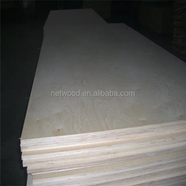 
Poplar core 18mm russian birch plywood for furniture 
