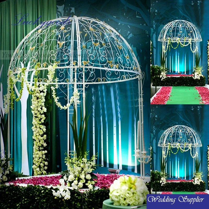 fancy stage decoration white wedding gazebo wholesale