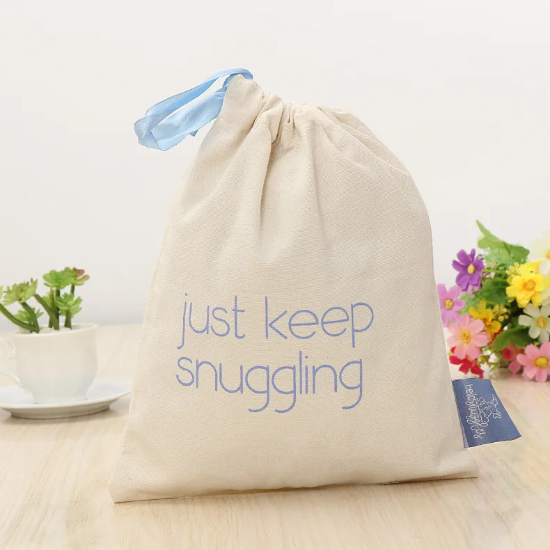 Мягкая упаковочная муслиновая сумка для коллекции детских аксессуаров (нагрудник, Слюнявчик и т. д.)