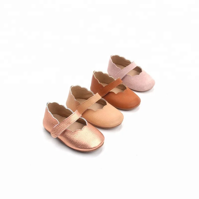 High Quality 0-24 Months Baby Real Leather Girls Dress Shoes
