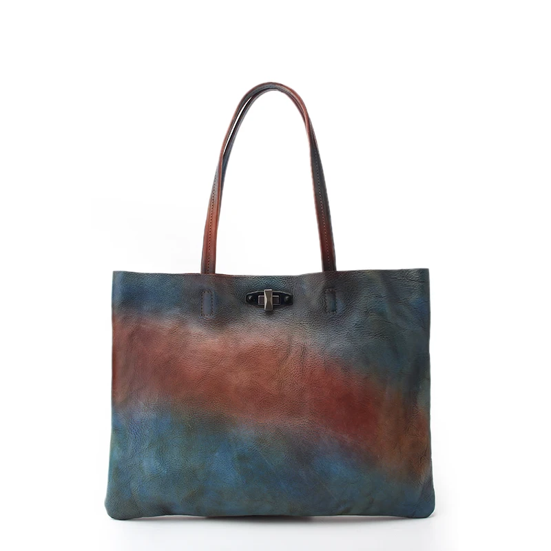 Newest Tote Bag Ladies Girls Genuine Leather Custom Organizer Handbag