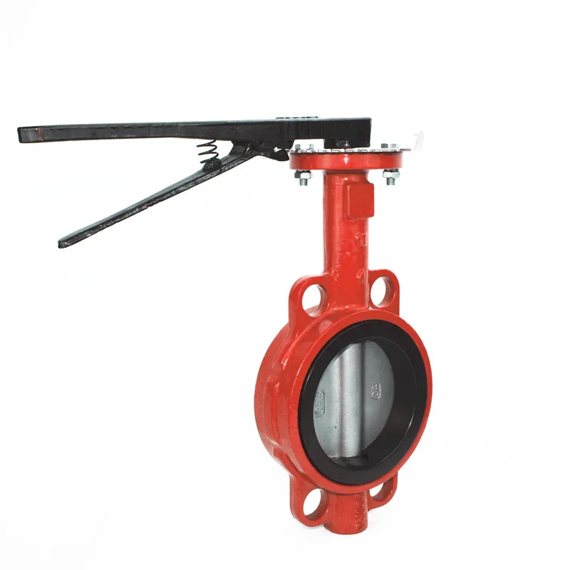 High Quality dn450 1200mm shouldered cast iron epdm wafer butterfly valve Without Pin