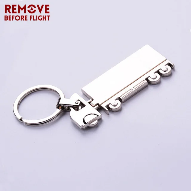 Remove Before Flight keychain New Jewelry 3D Truck Shaped Trendy Keyring Keychain for Car Key Holder Key Chains