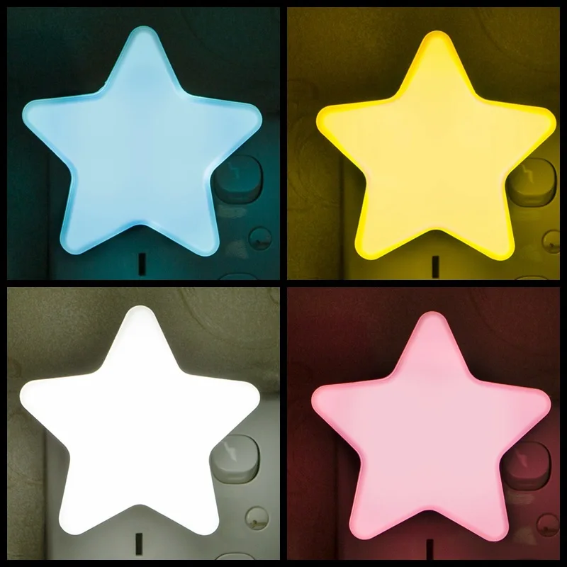 Wholesale Custom Promotional Gift LED Star Decoration Electric Night Light