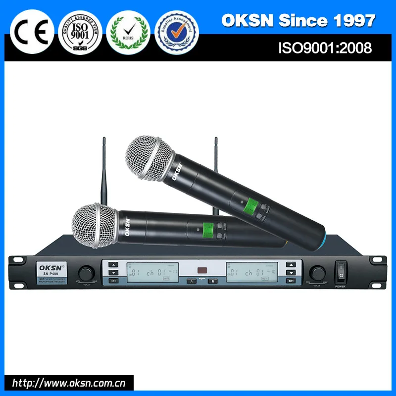 New SN-P400 high quality professional uhf pll wireless microphone with low price
