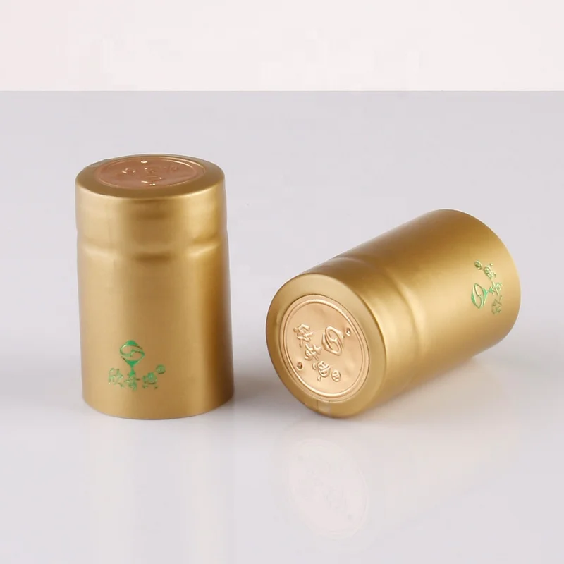 Термоусадочные капсулы из ПВХ синего цвета для винных бутылок