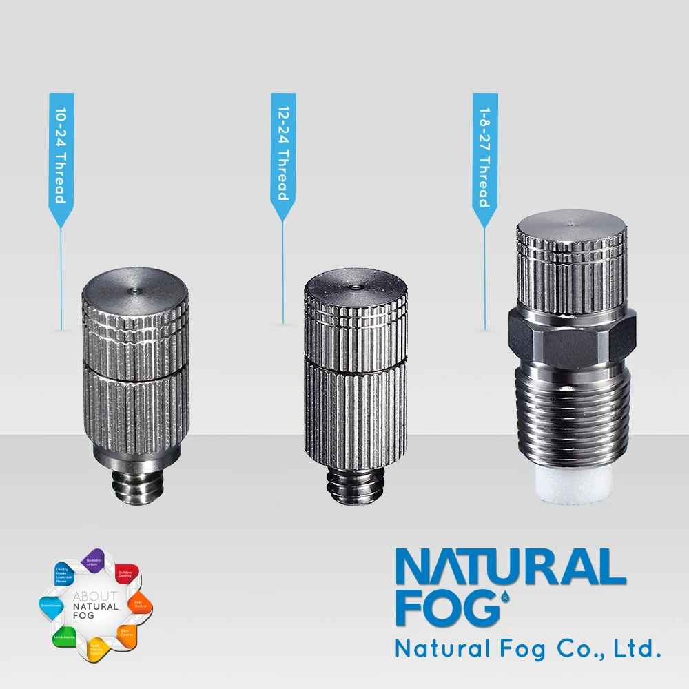 Taiwan Natural Fog Premium Quality Cleanable Anti Drip Stainless Steel Spray Nozzle