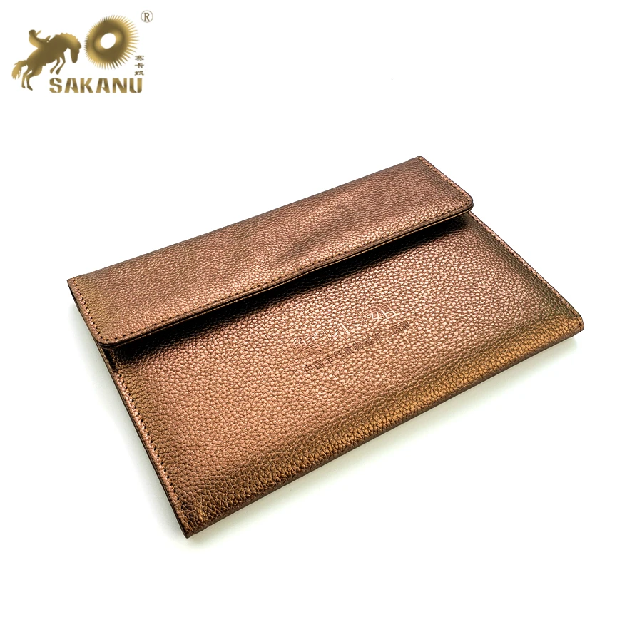 customized PU leather car manual folder