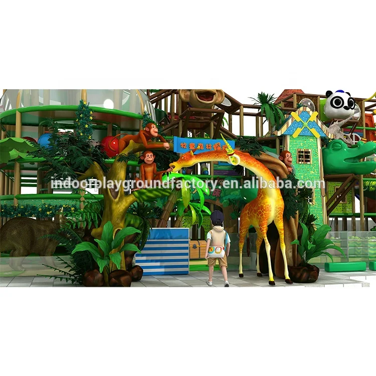 Manufacturer Business Plan Jungle Adventure Theme Customized Naughty Children Indoor Indor Playground Manufacture