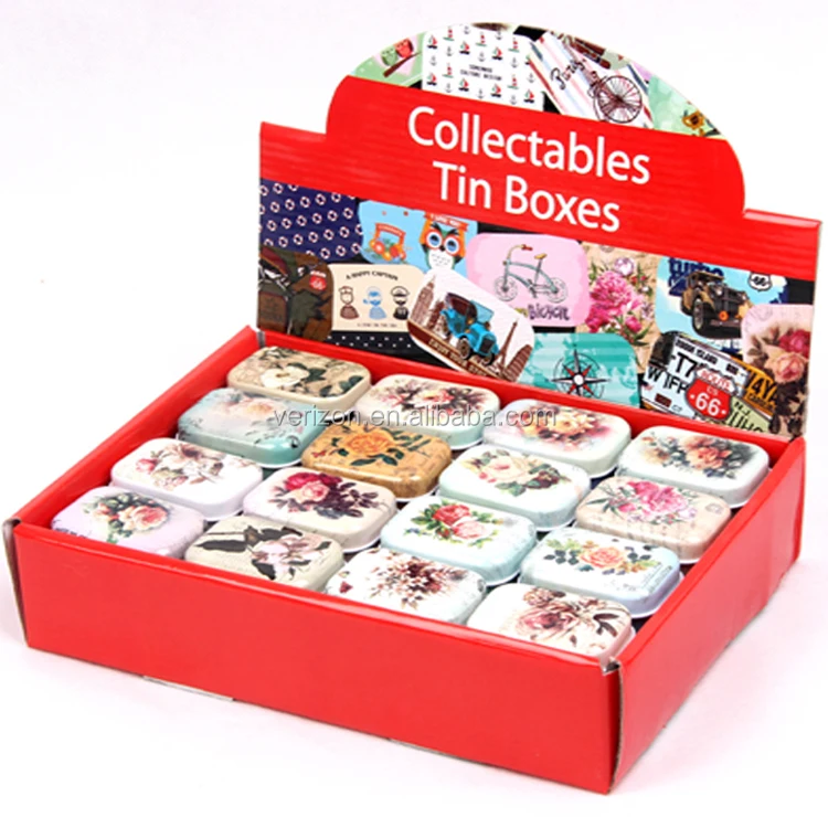 Creative mini European style soap box collectable candy storage tin box