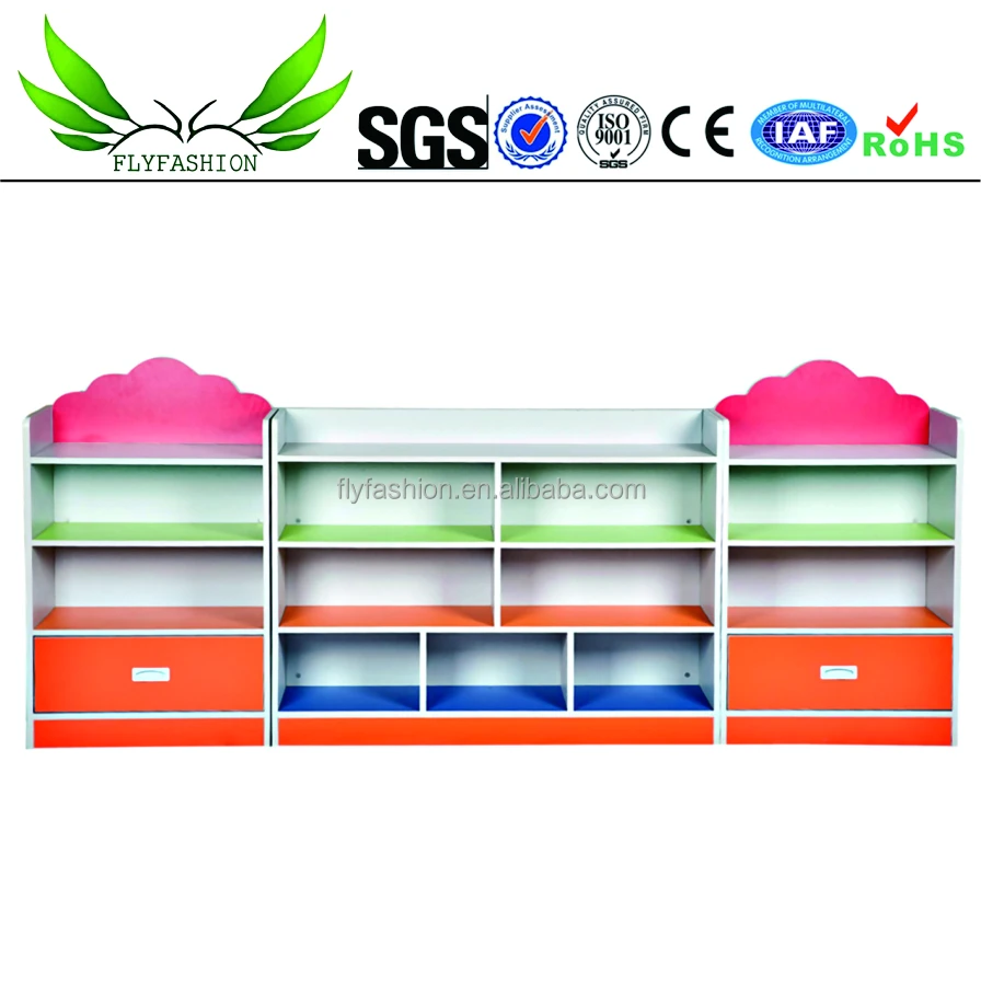 School child bookself nursery furniture multifunctional storage shelf