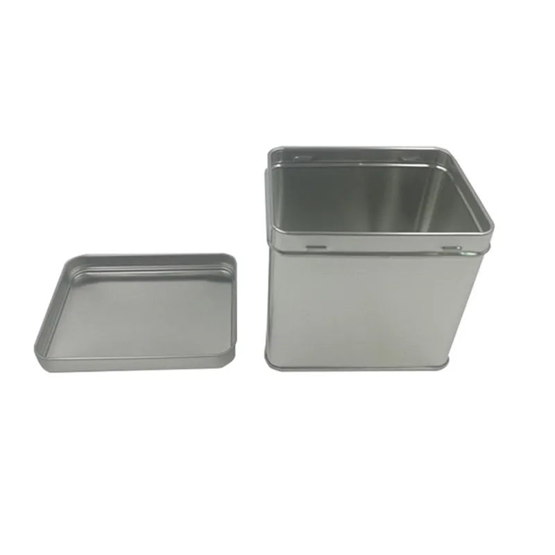 
24pcs a lot plain rectangular tin box tea tin box tea container food tin can candy and gift box 