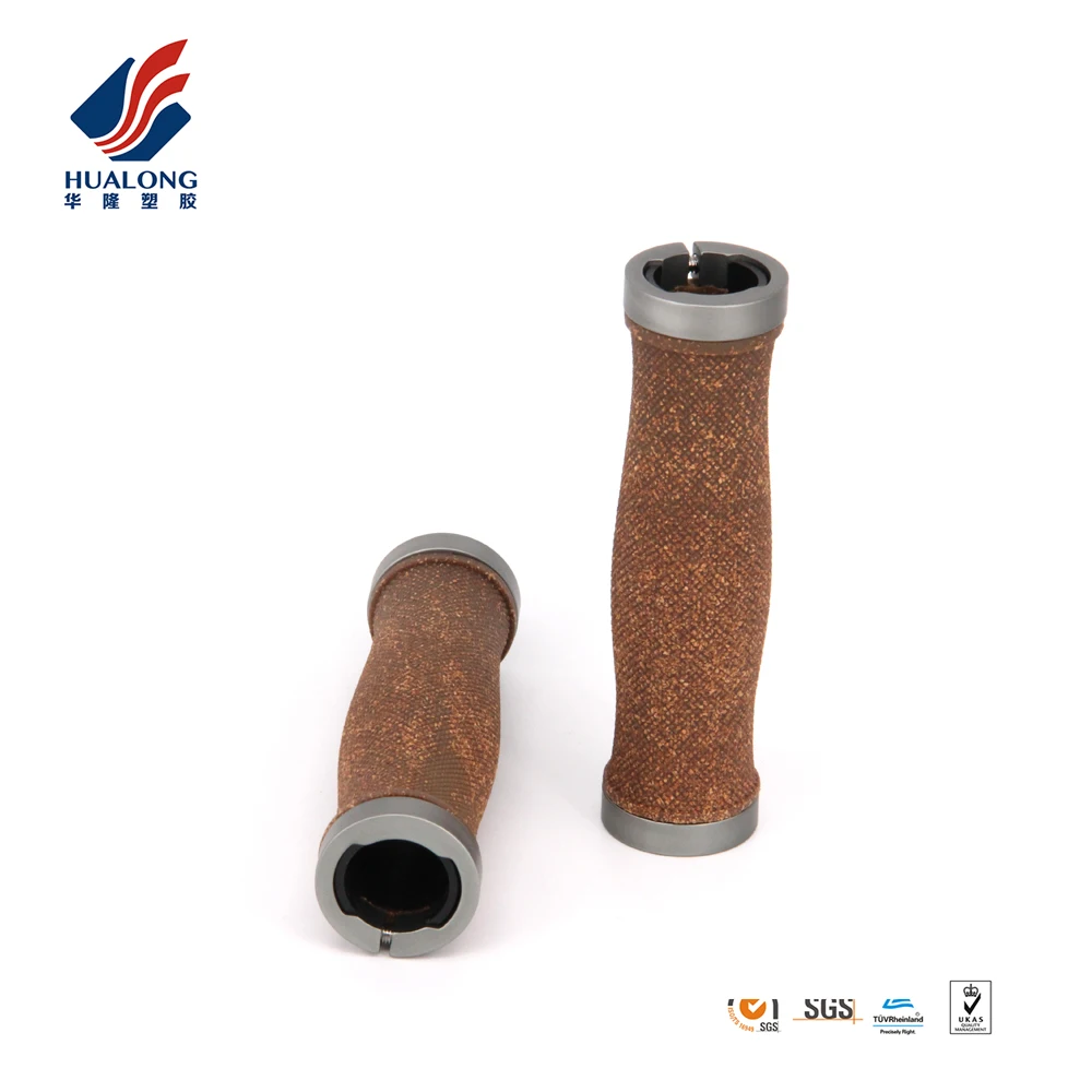 Ningbo HUALONG HL-G217A two sides locking ergonomic cork bike grips