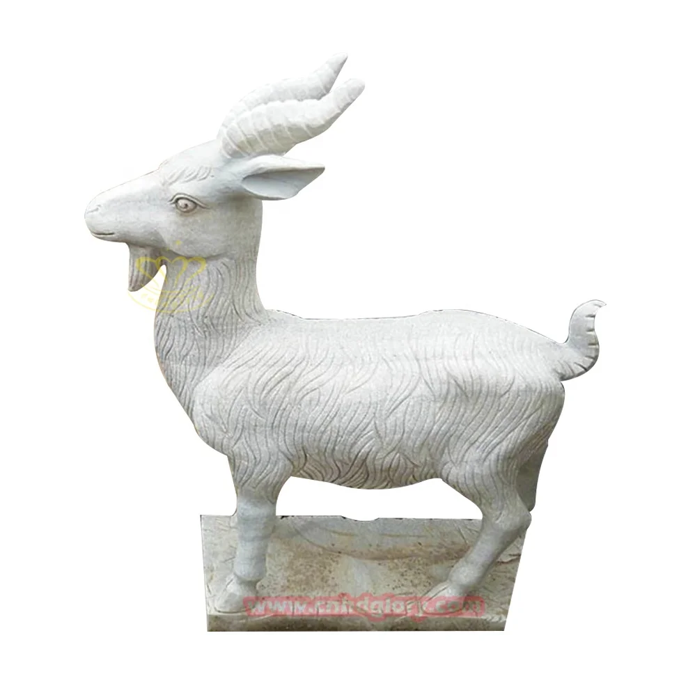 Farm Garden Street Landscape Design stone art animal sculpture decoration High Quality Granite Goat Statue