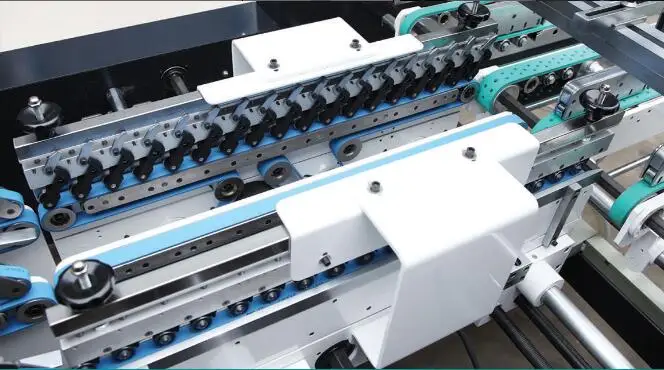 Automatic crash lock bottom folder gluer machine for cardboard (GK-1200PCS/1450PCS/1800PCS)