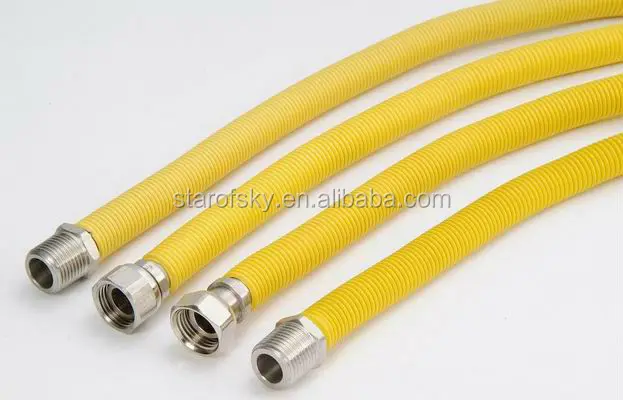 
AISI304 stainless steel flexible natural gas hose 