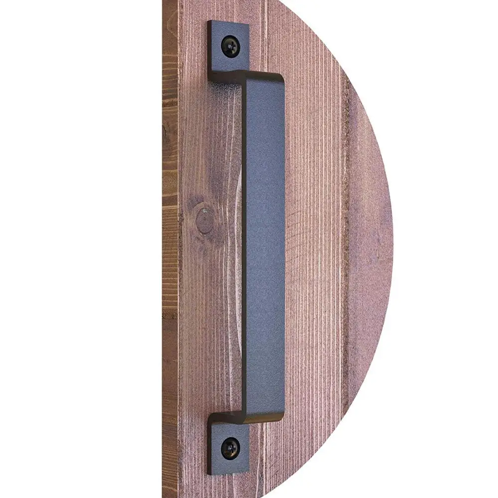 2020 popular cast iron barn door handle black