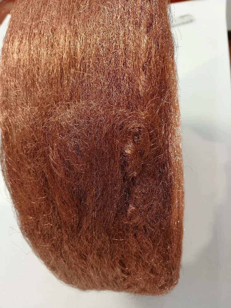 0.08mm wire diameter copper wool copper fiber