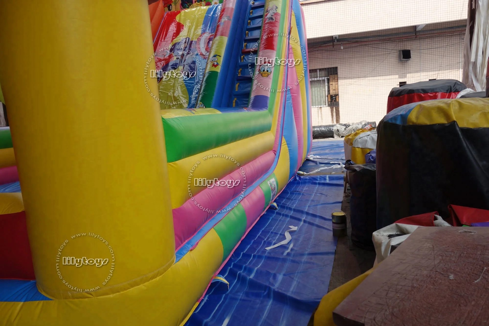 Заводская цена, высокое качество, надувной замок с горкой, розовая надувная сухая горка