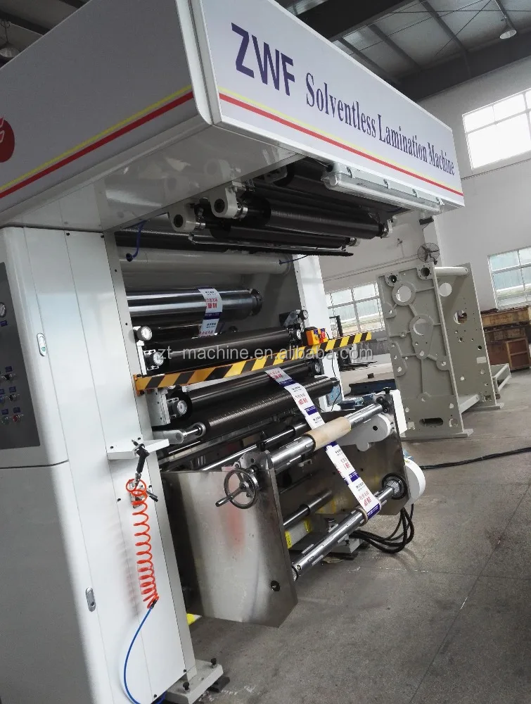 
ZWF 400 Automatic solventless lamination machine( Double Unwiding) 