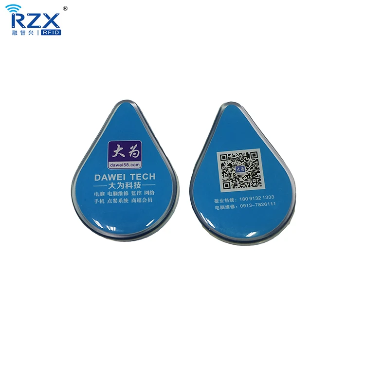 Пользовательская печать 125 кГц EM4200 TK4100 RFID ПВХ эпоксидная Keytag