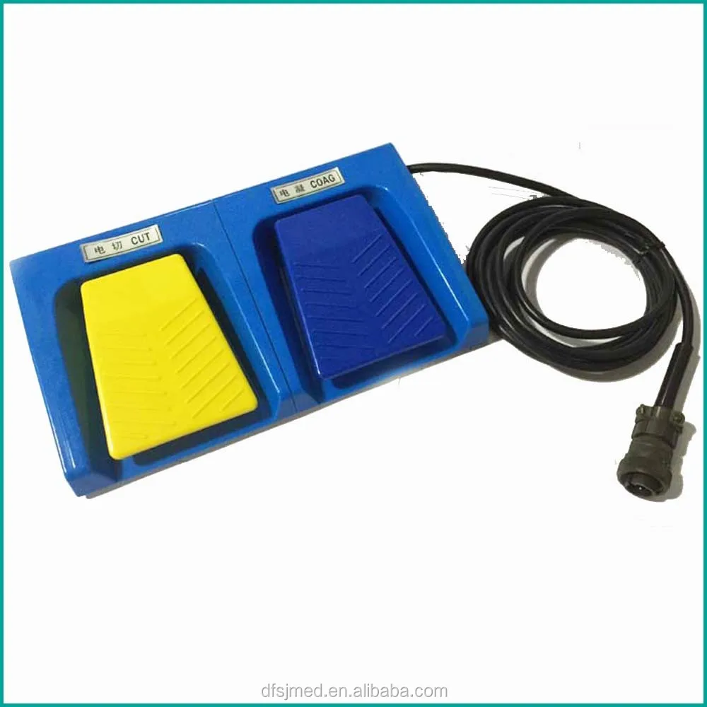 One button foot pedal control medical foot switch for esu unit/foot switch for electrosurgical generator