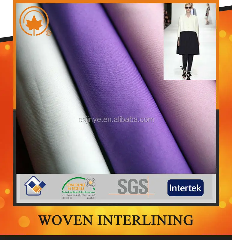 Hot Sell High Quality Woven Colored Fusible Interfacing In China Factory For Garment