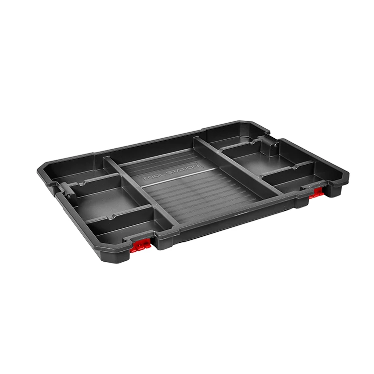 VERTAK Portable Plastic modular chest roller tool box cabinet garage With Aluminum handle and lock