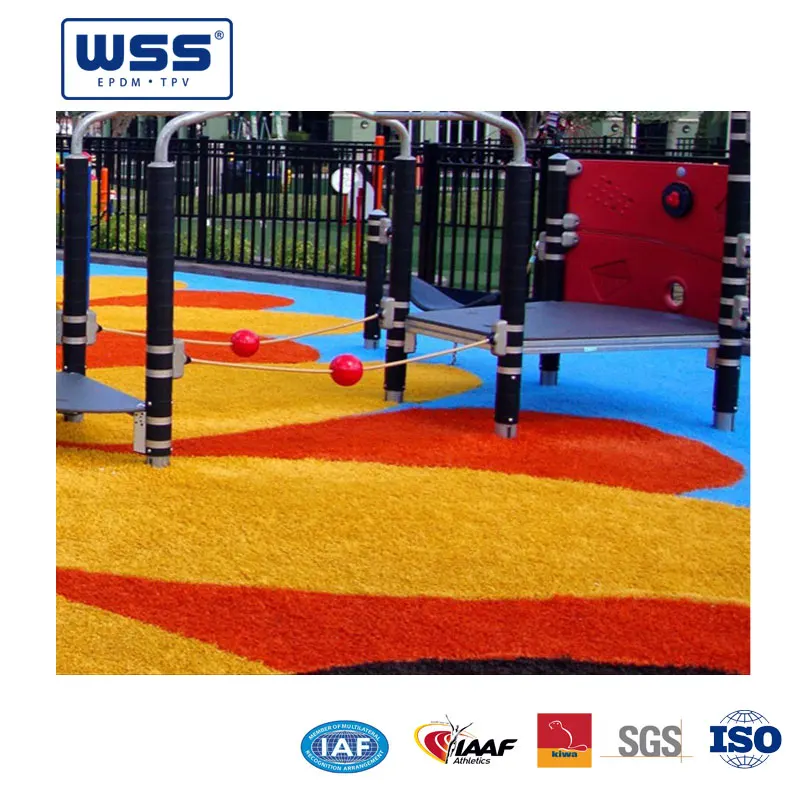 Safety Friendly EPDM Rubber Wetpour Playgrounds