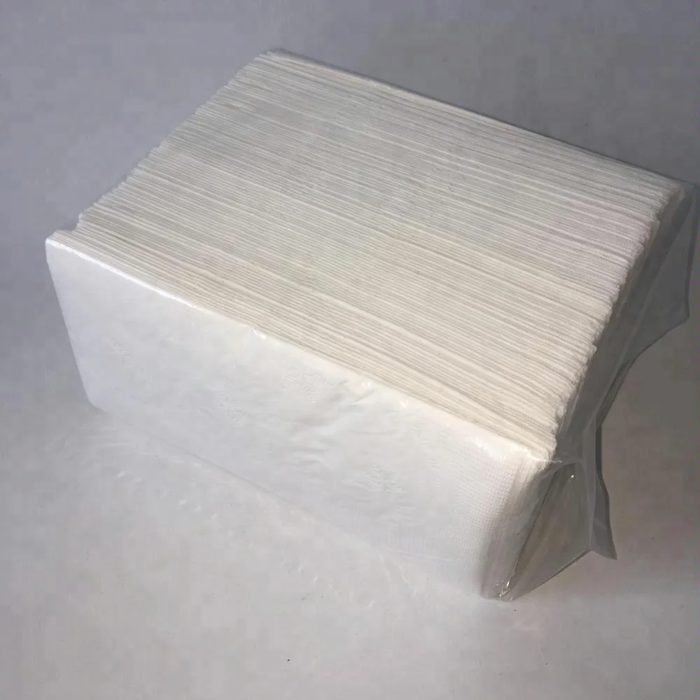 High Quality 2 Ply Paper Virgin Dinner Napkin Paper Napkins & Serviettes WHITE Virgin Wood Pulp Bag