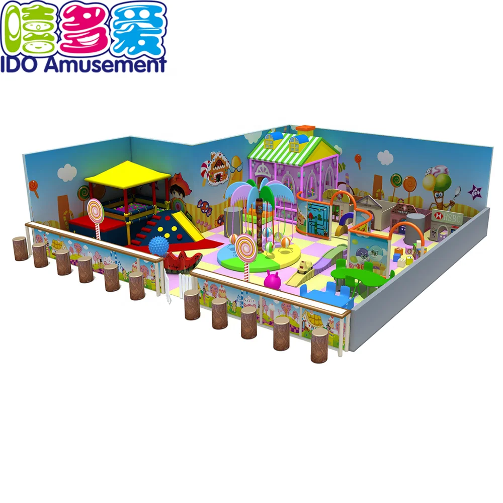 
New design kids play game center Naughty Castle Jungle Gym children park items for baby 
