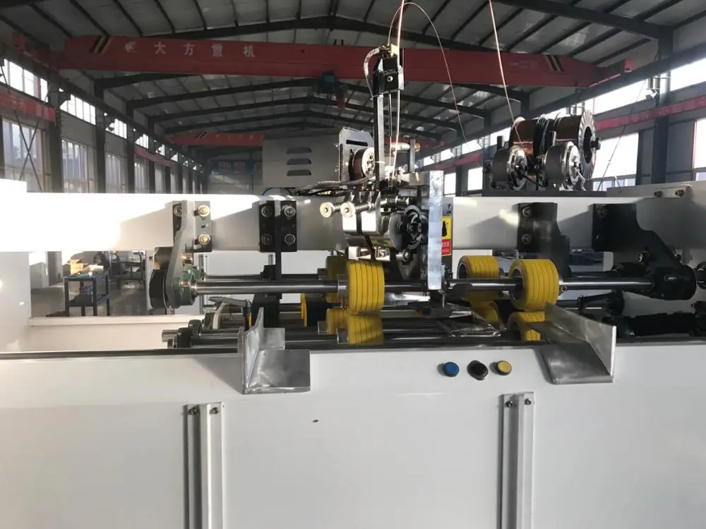 corrugated cardboard semi-auto type stapler/ corrugated box stitching equipment / corrugated carton making machine
