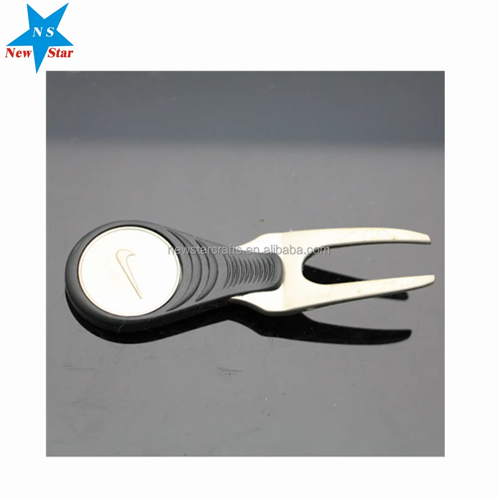 Fashion Custom hat clip divot tool pitch Fork golf ball marker