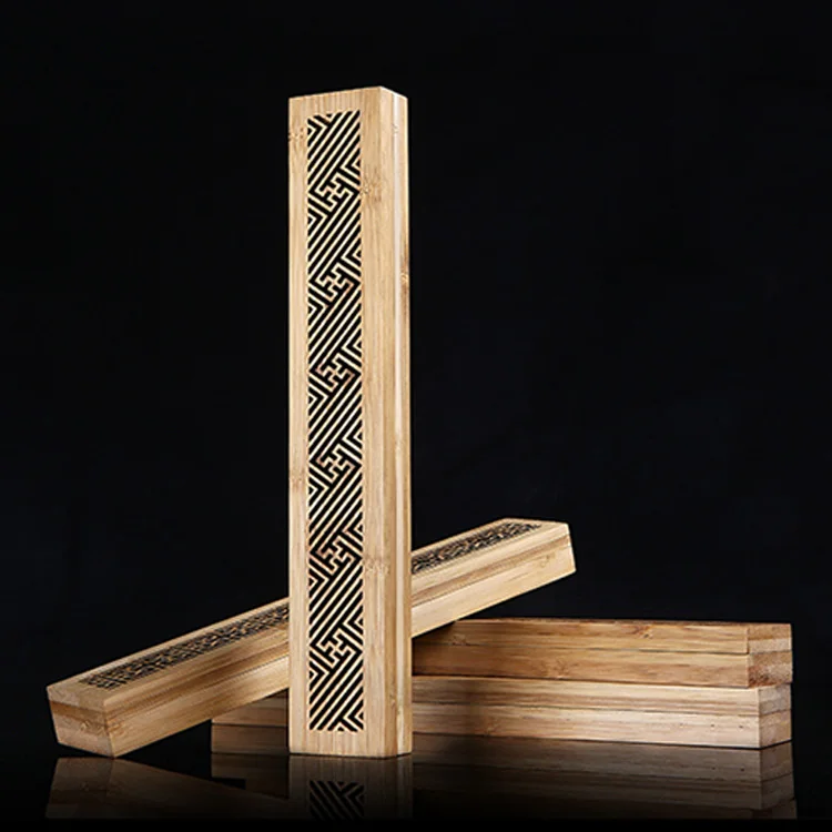 High Quality Wood Classic Style Carving Lying Incense Burner box