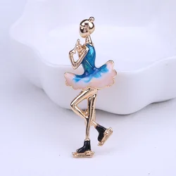 Artistic gymnastics pearl oil dripping high grade Brooches Pin