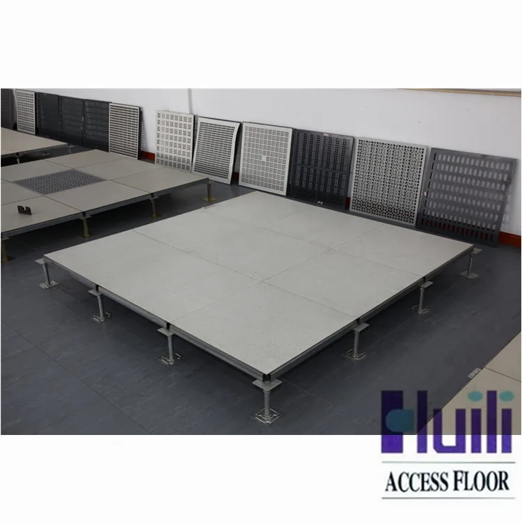 Raised access floor with colorful conductive PVC vinyl tile