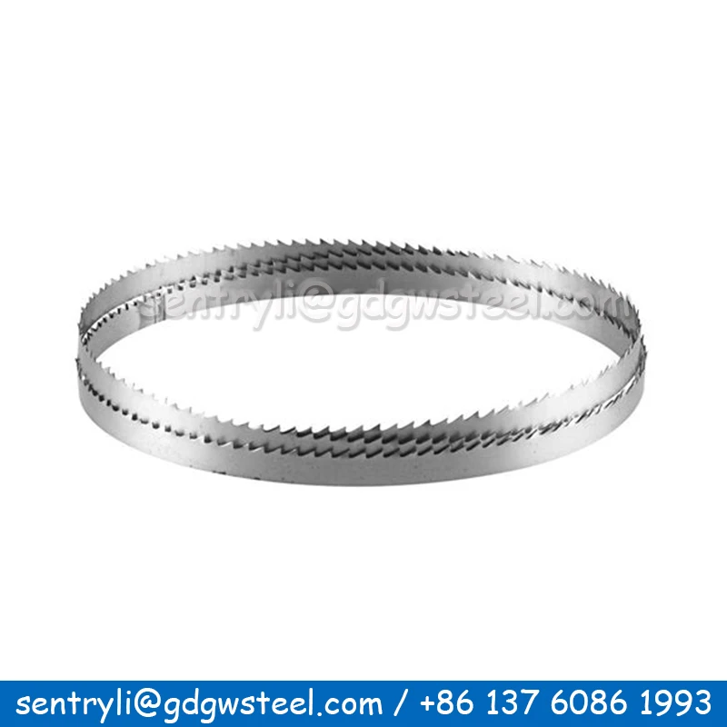 
75Cr1 110 x 1.10mm Cuchillo de sierra de banda para cortar carne y huesos 