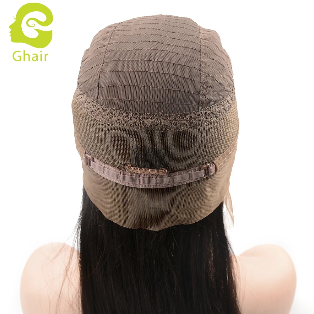 360 lace frontal wig cap for wig making virgin human hair straight wave