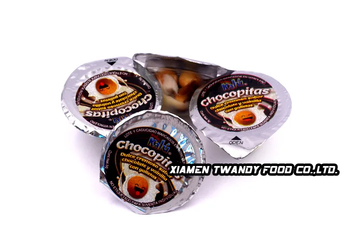 Good quality star cup chocolate cup with crispy biscuit